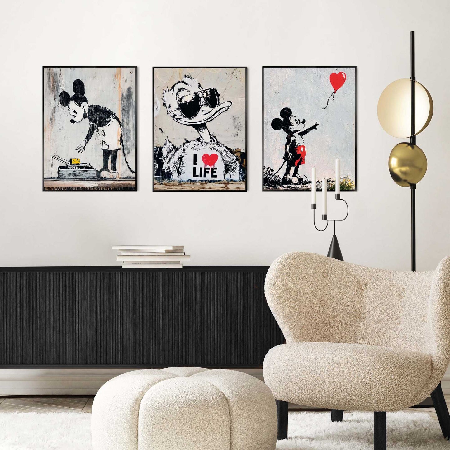 Framed Poster Modern Optimism 40x30