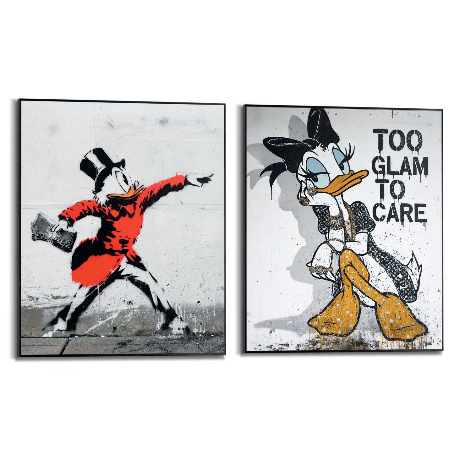 Framed Poster Glam and Fortune 50x40