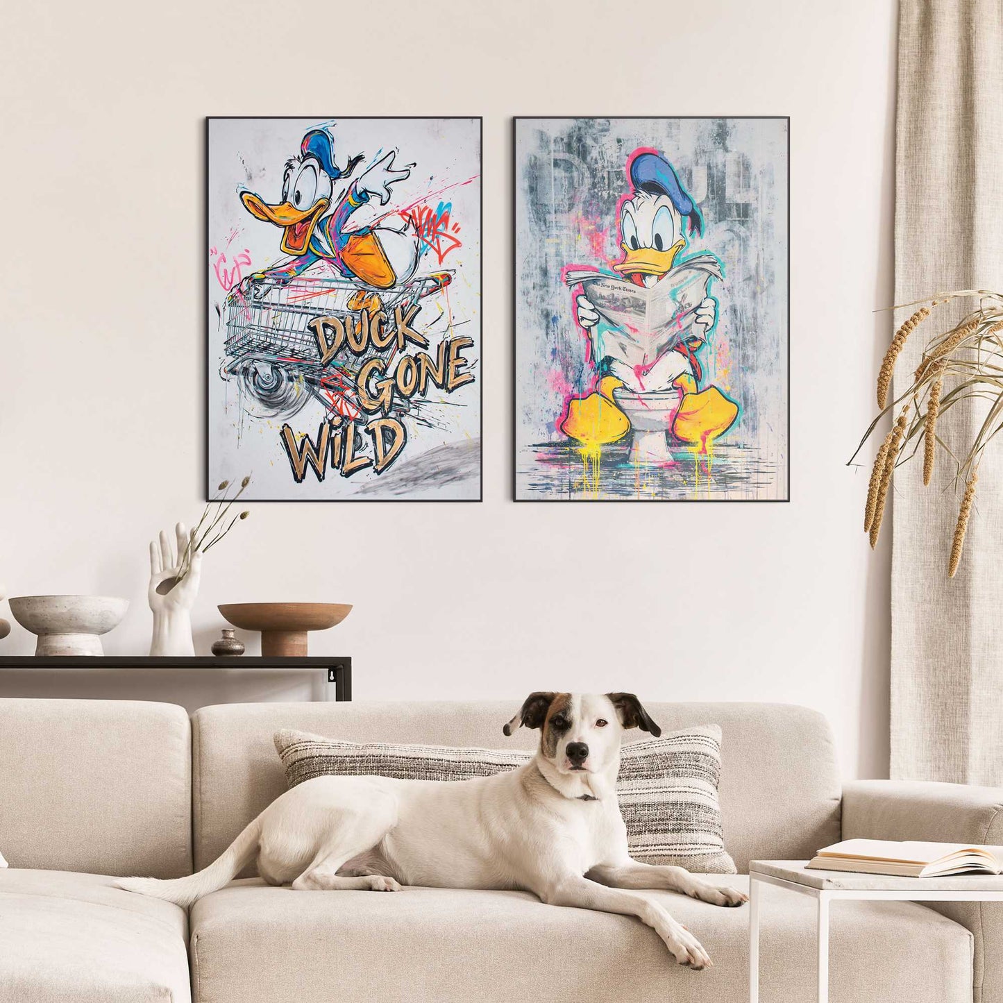 Framed Poster Duck Gone Wild 70x50