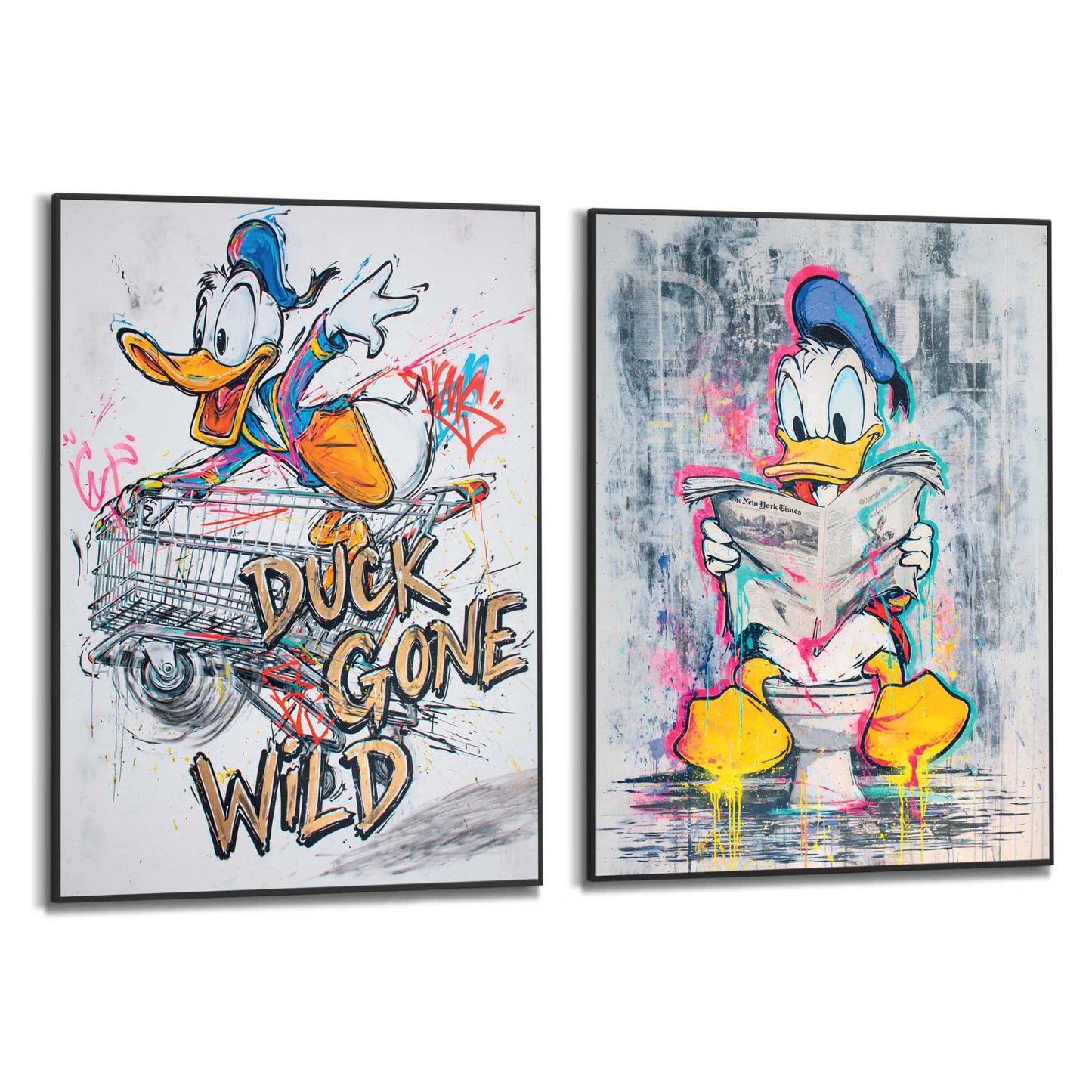 Framed Poster Duck Gone Wild 70x50
