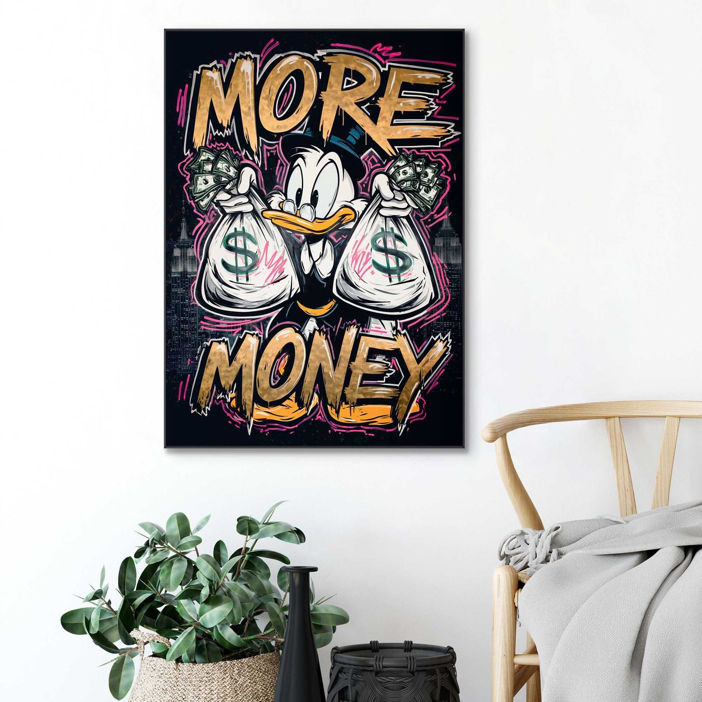 Framed Poster Making Money 70x50