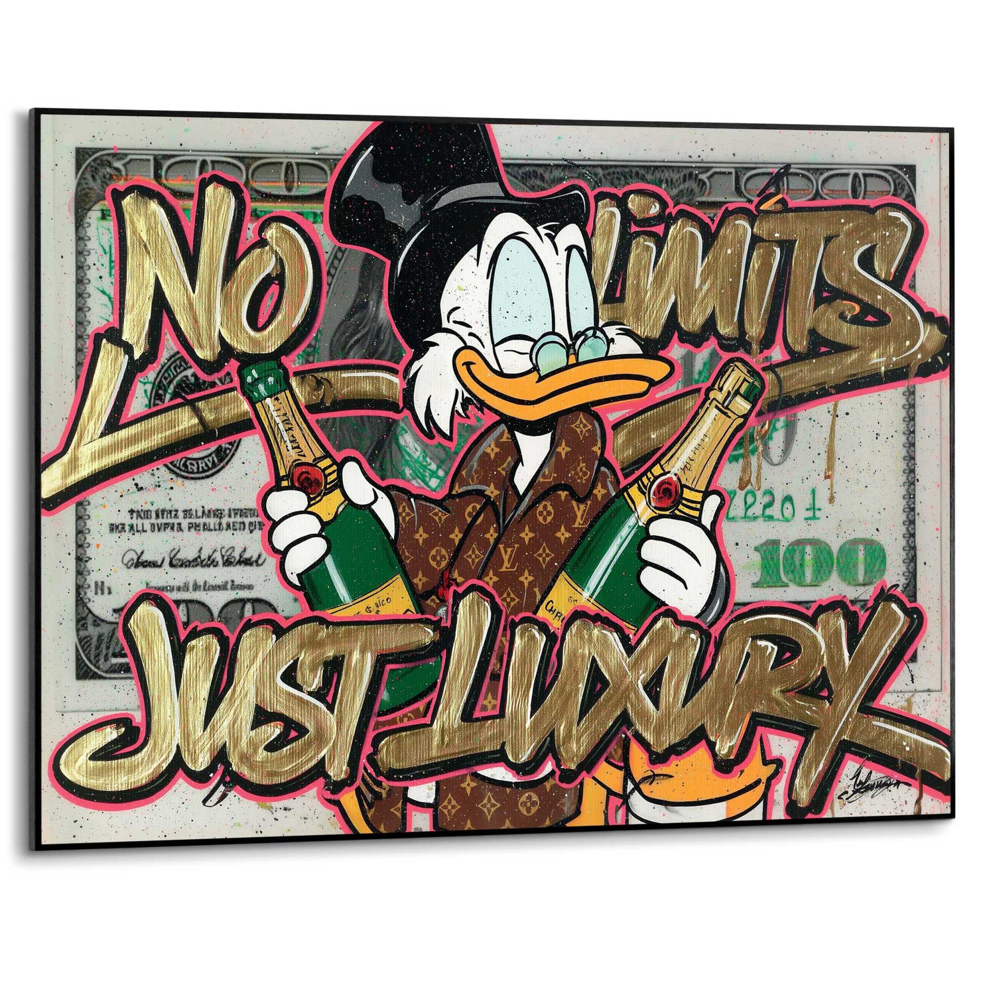 Framed Poster No Limits, Just Luxury 50x70