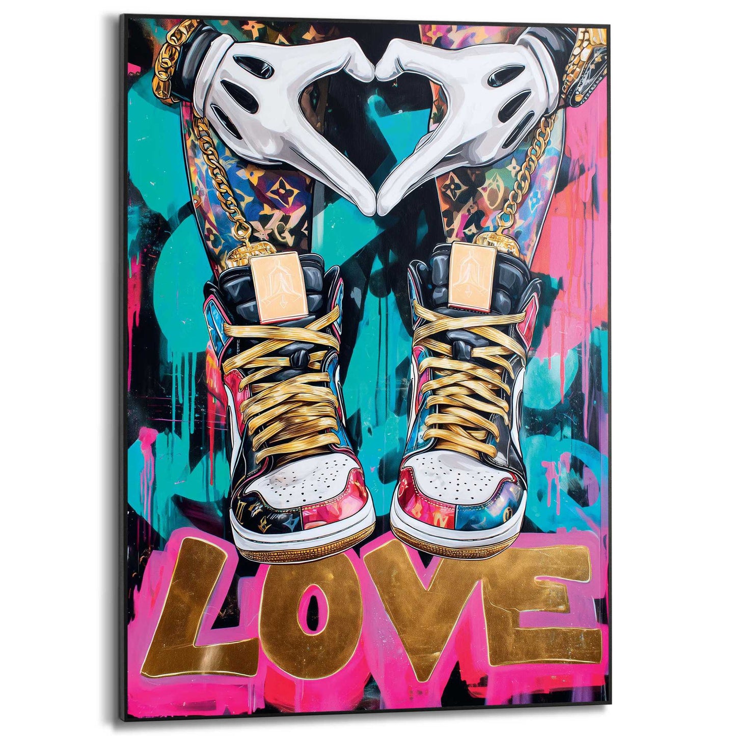 Framed Poster Only Love 70x50