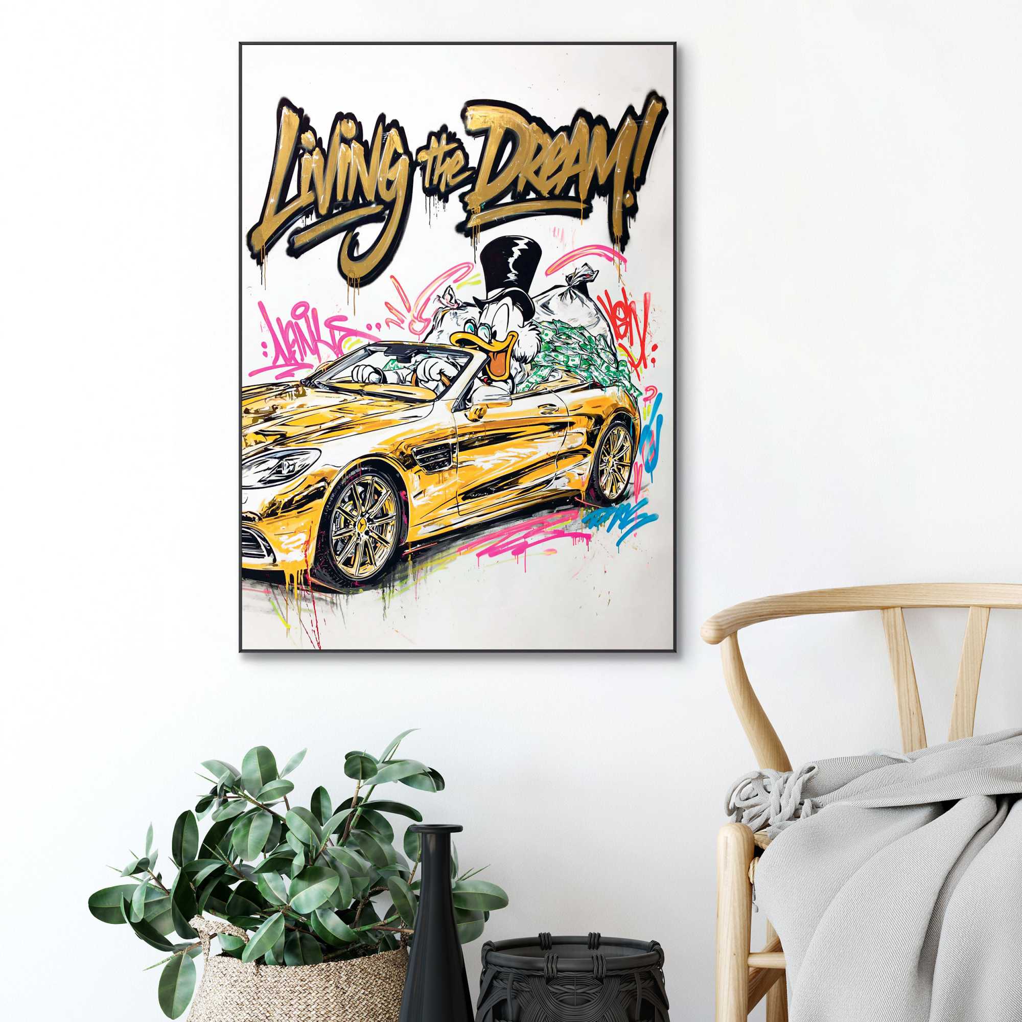 Framed Poster Living The Dream 70x50 – Orangewallz
