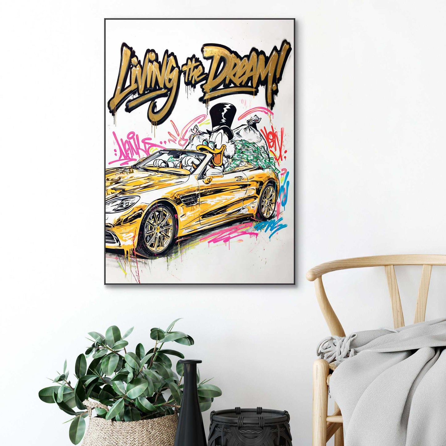 Framed Poster Living The Dream 70x50