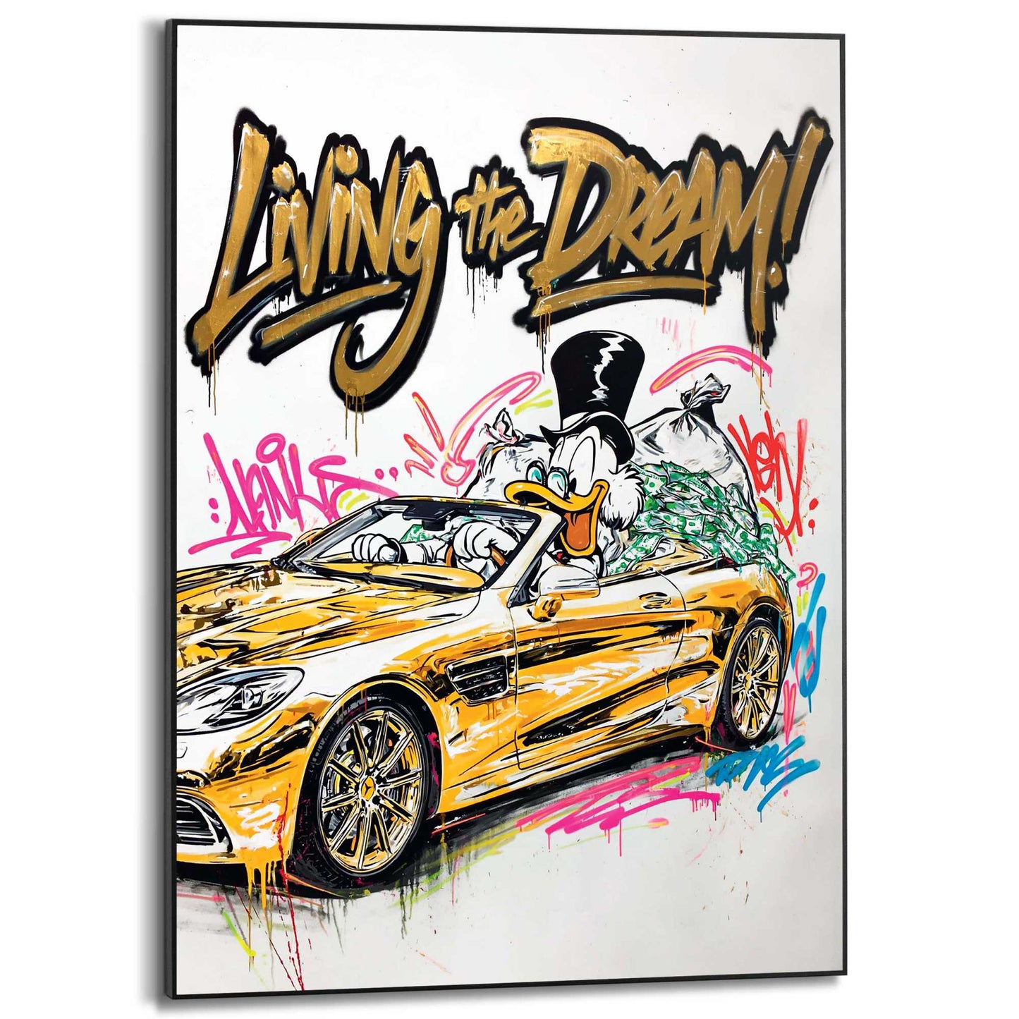 Framed Poster Living The Dream 70x50