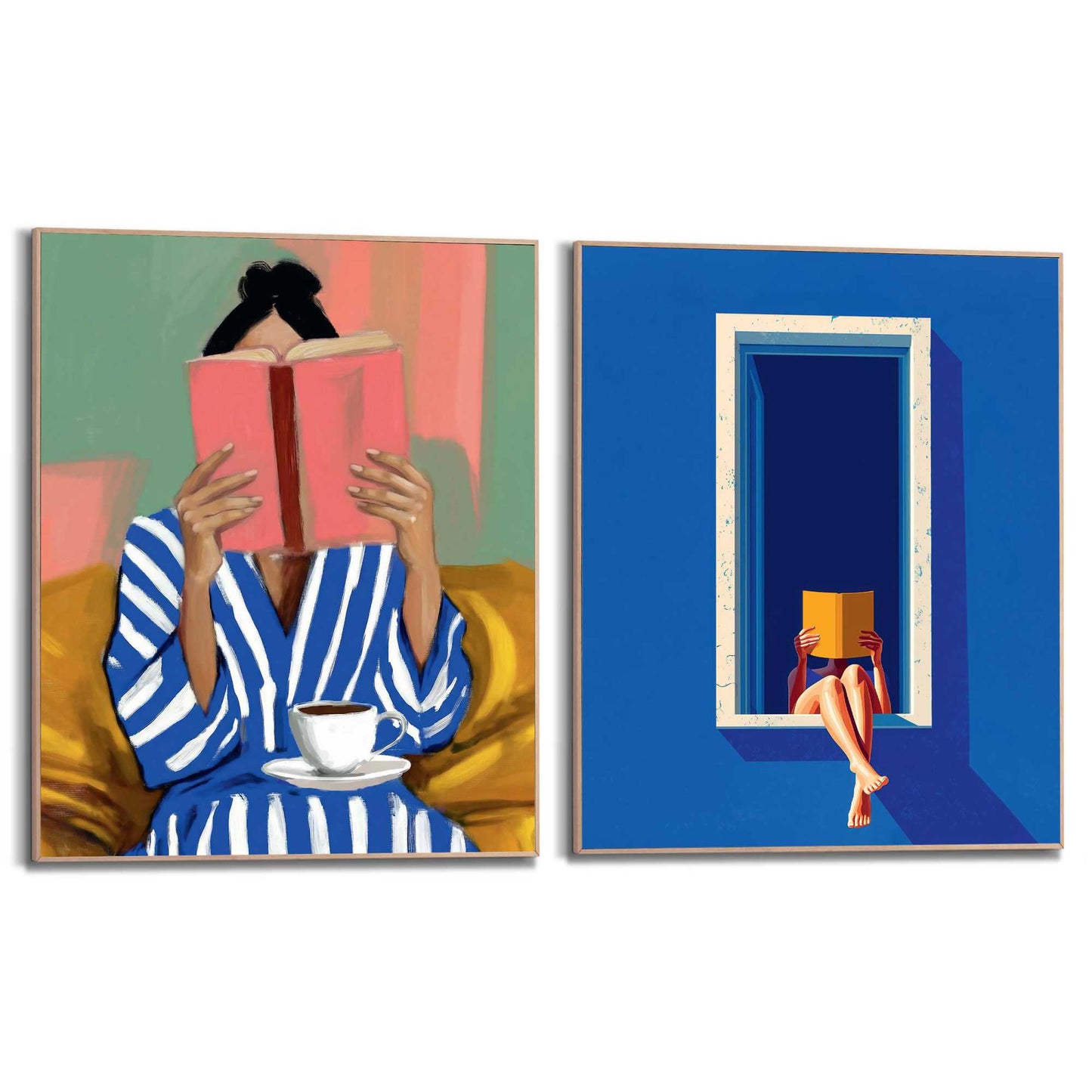 Framed Poster Lost in Pages 50x40