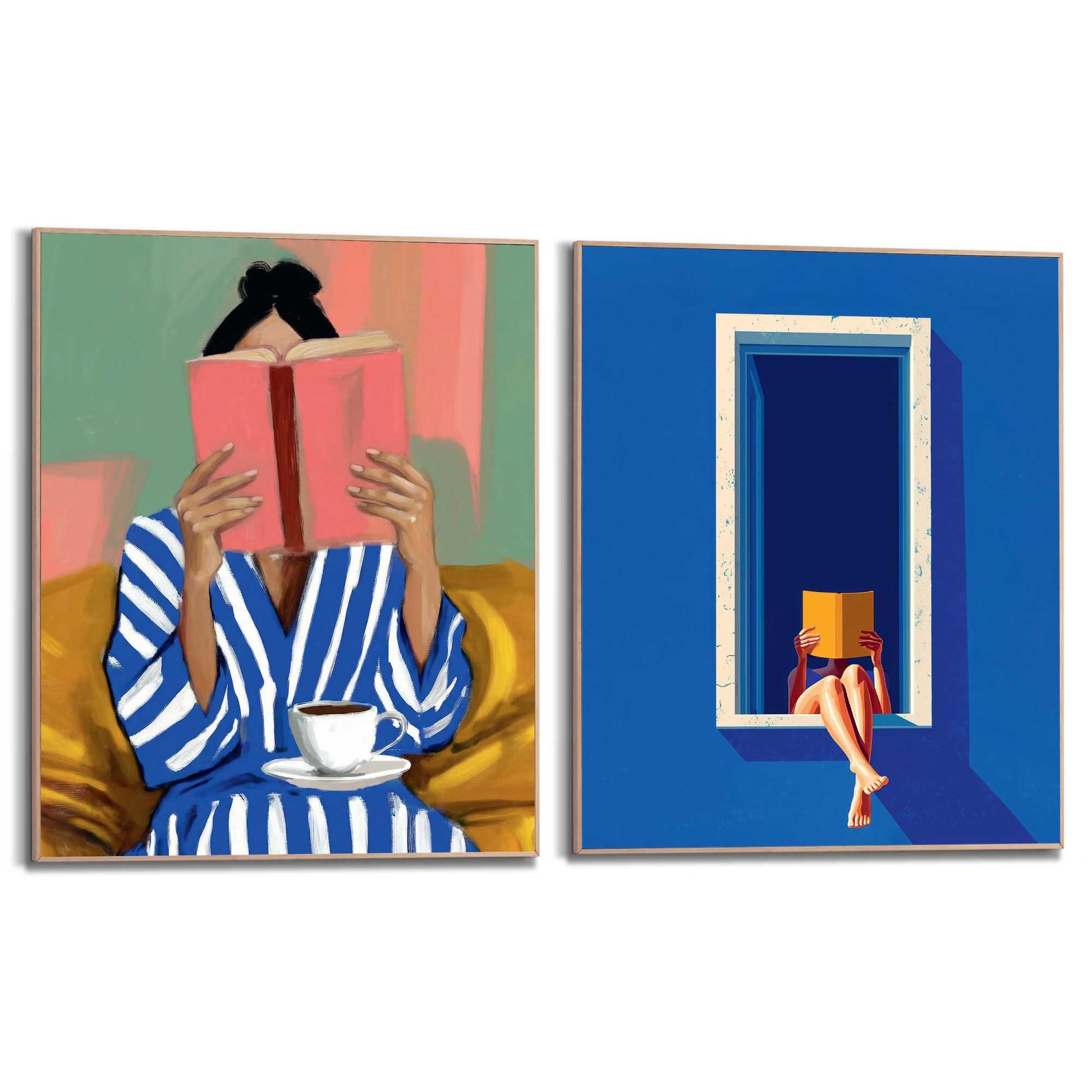 Framed Poster Lost in Pages 50x40