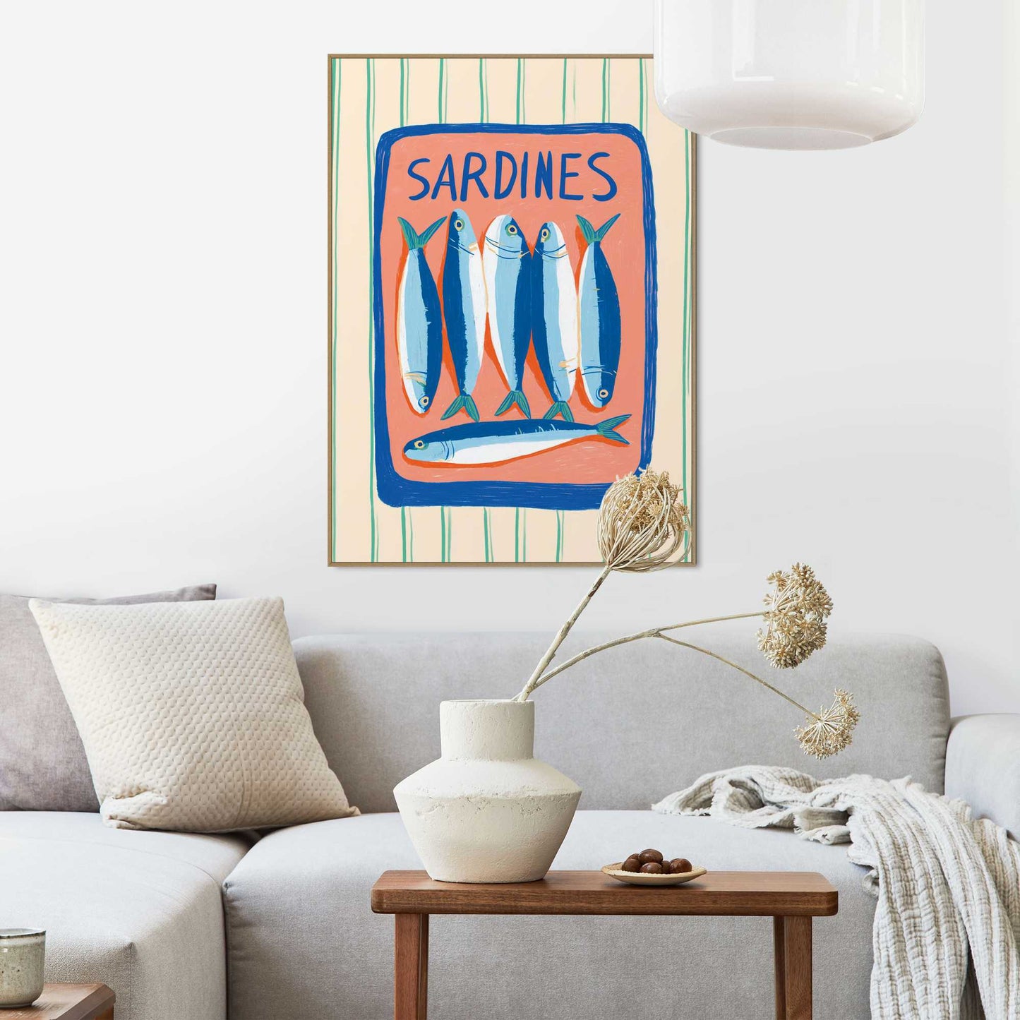 Framed Poster Coral Catch 70x50