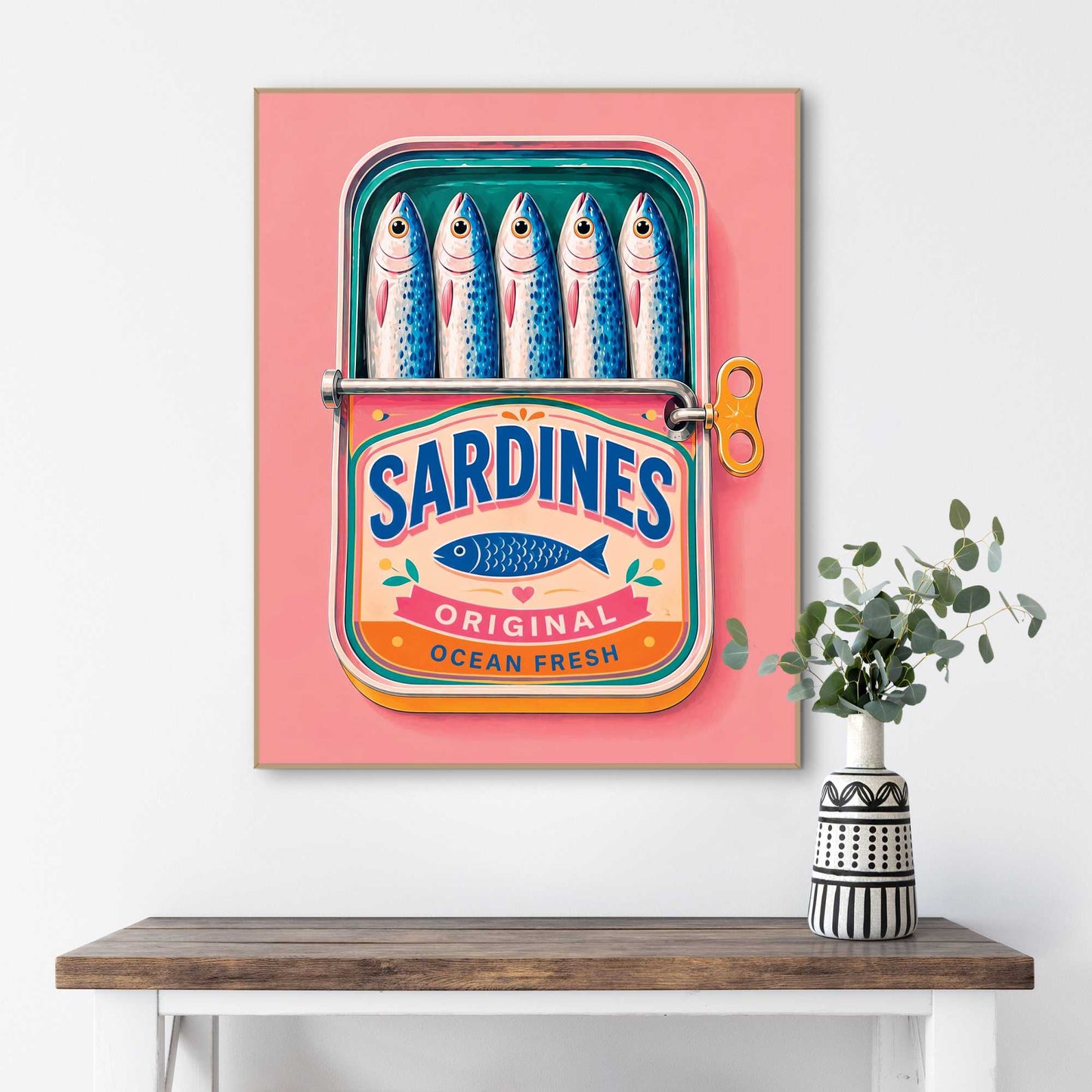 Framed Poster Ocean Fresh 50x40
