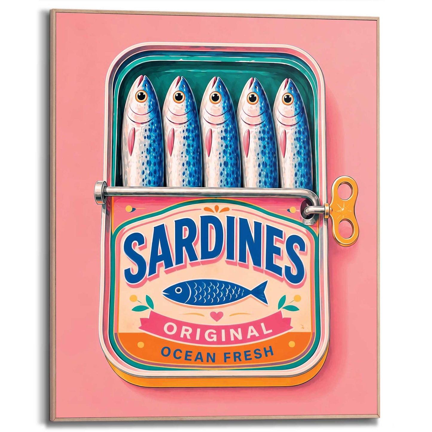 Framed Poster Ocean Fresh 50x40