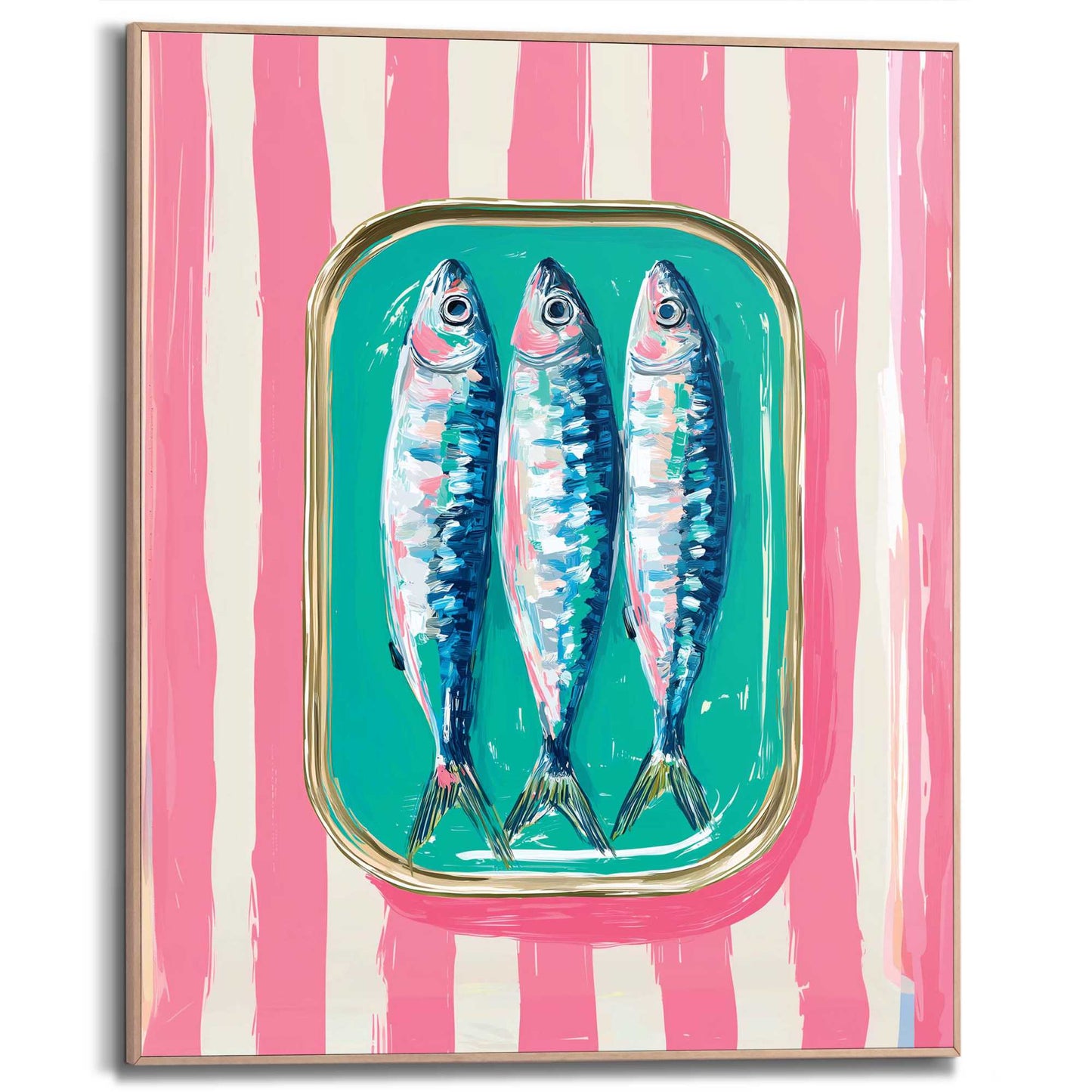 Framed Poster Riviera Pink 50x40