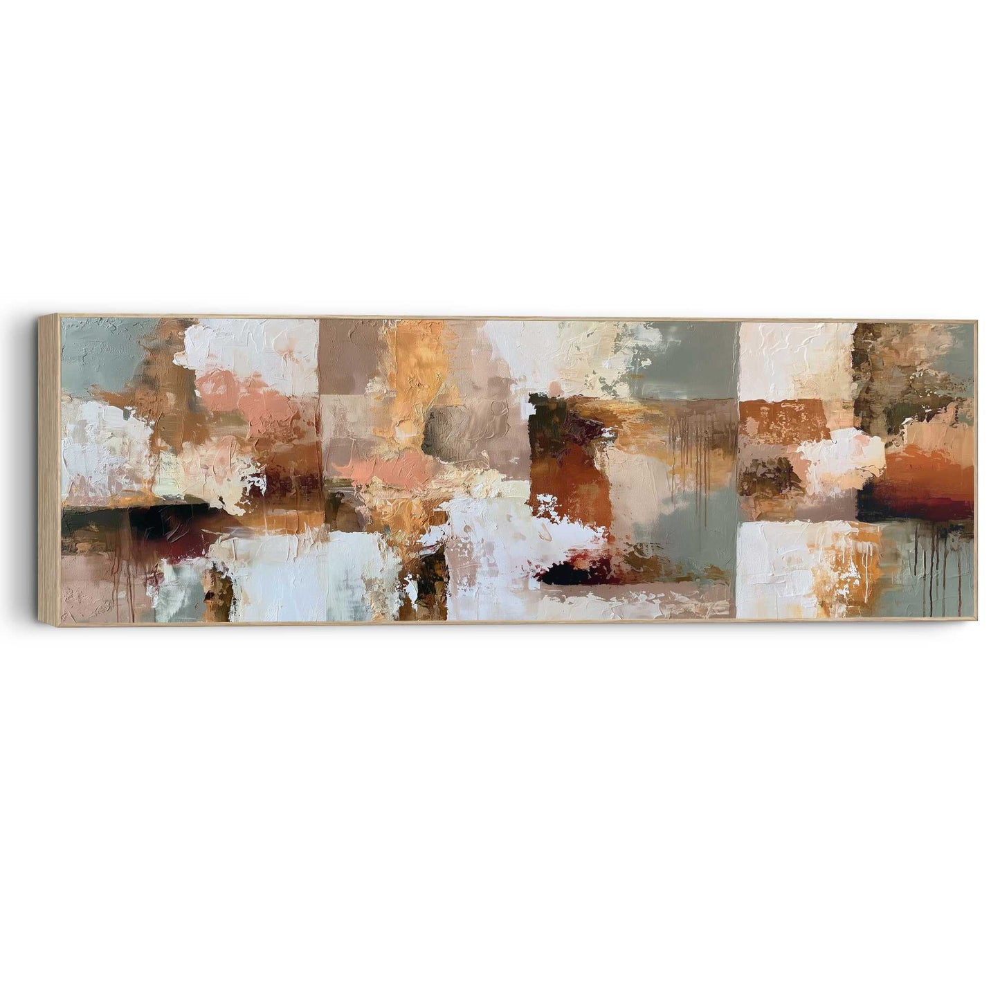 Wall Art Panel Abstract Squares 40x120
