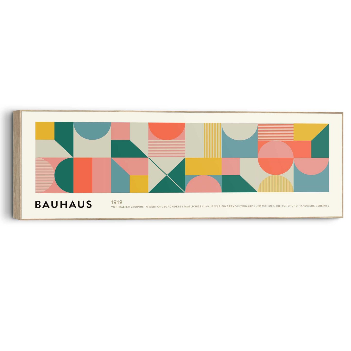 Wall Art Panel Bauhaus Rhythm 40x120