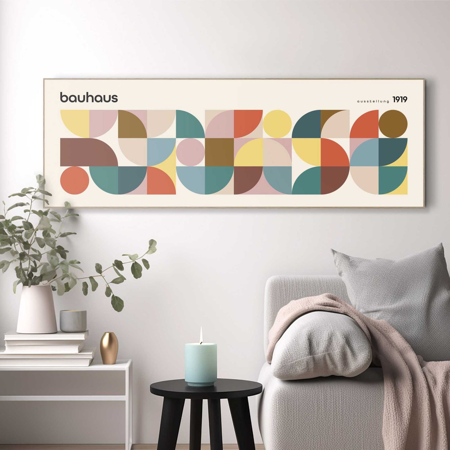 Wall Art Panel Bauhaus Mosaic 40x120