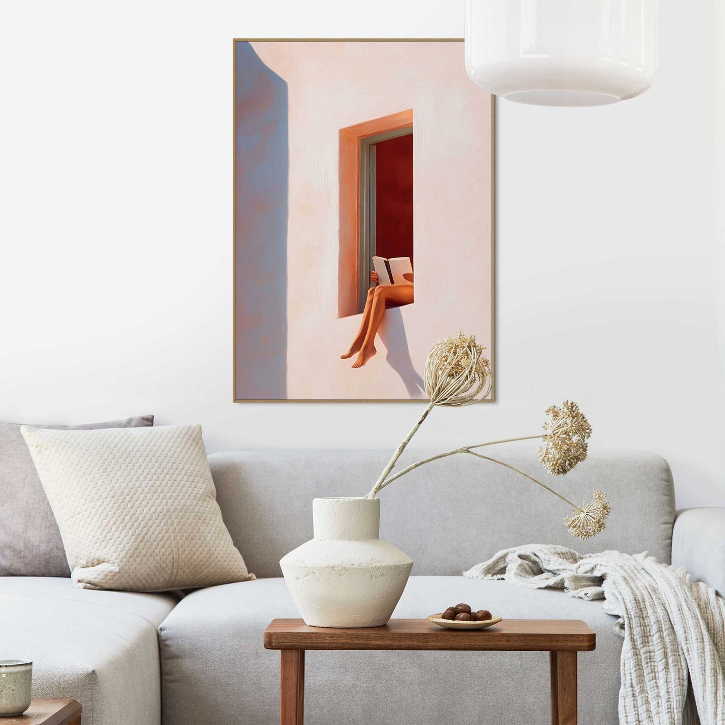 Framed Poster Between Pages 70x50