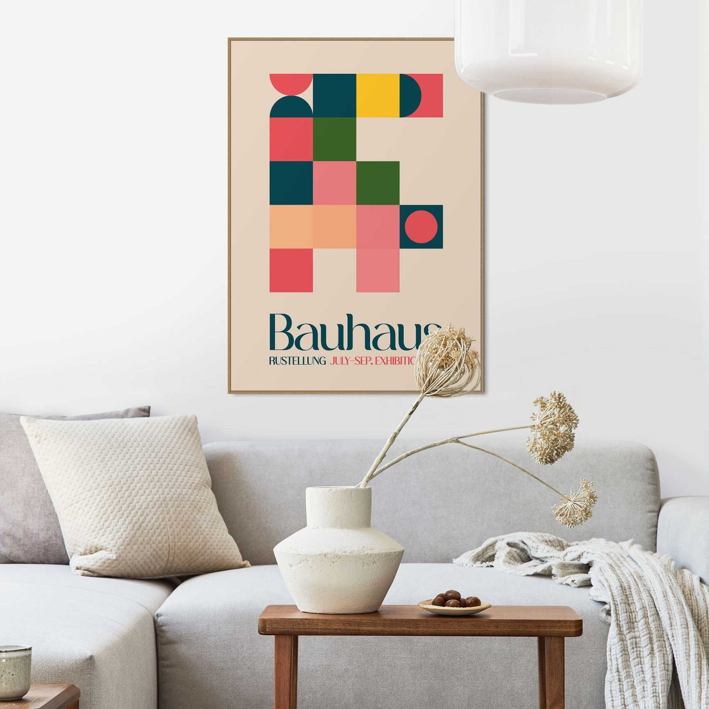 Framed Poster Bauhaus - Geometry 70x50