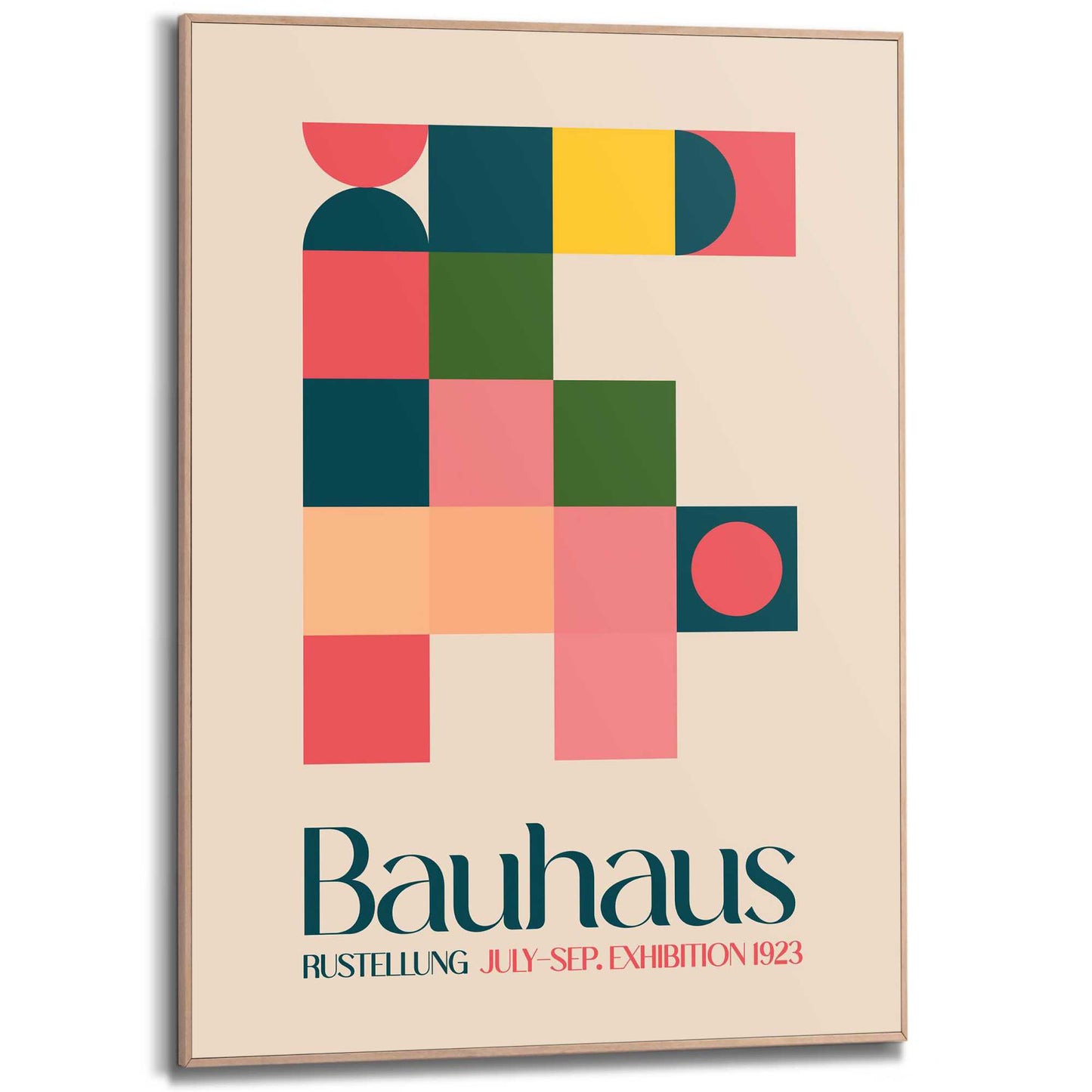 Framed Poster Bauhaus - Geometry 70x50