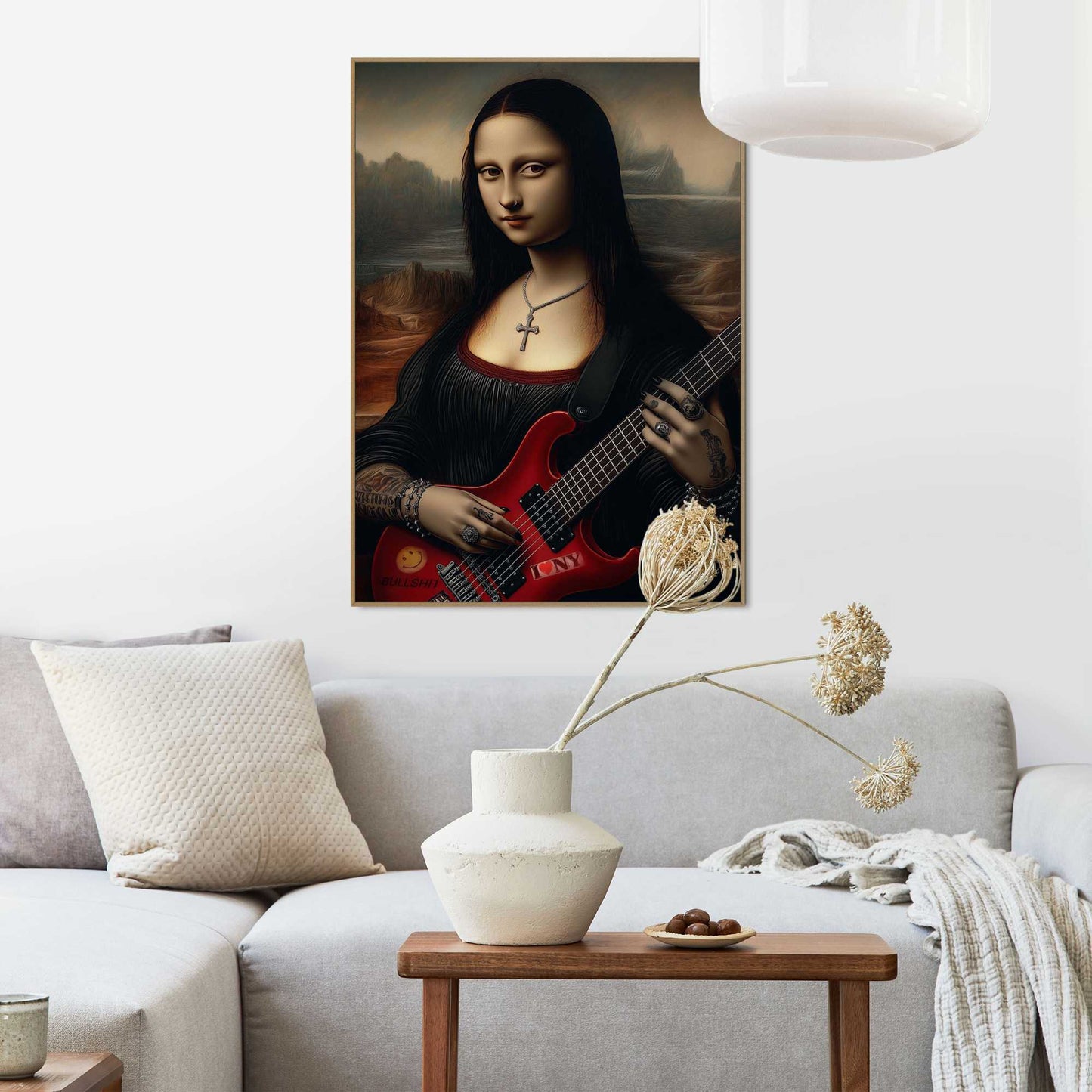 Framed Poster Rock Mona Lisa 70x50