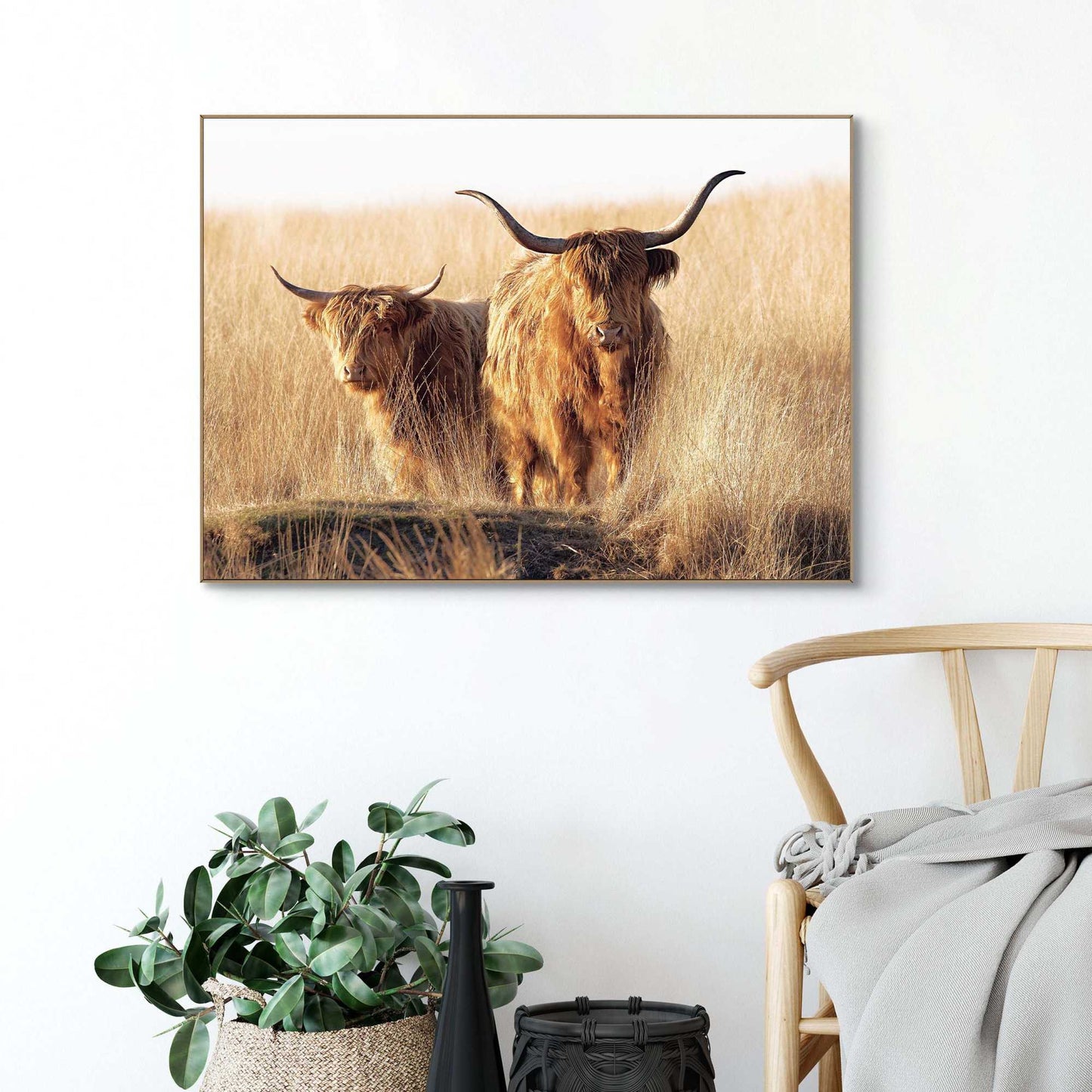 Framed Poster Golden Highlands 50x70