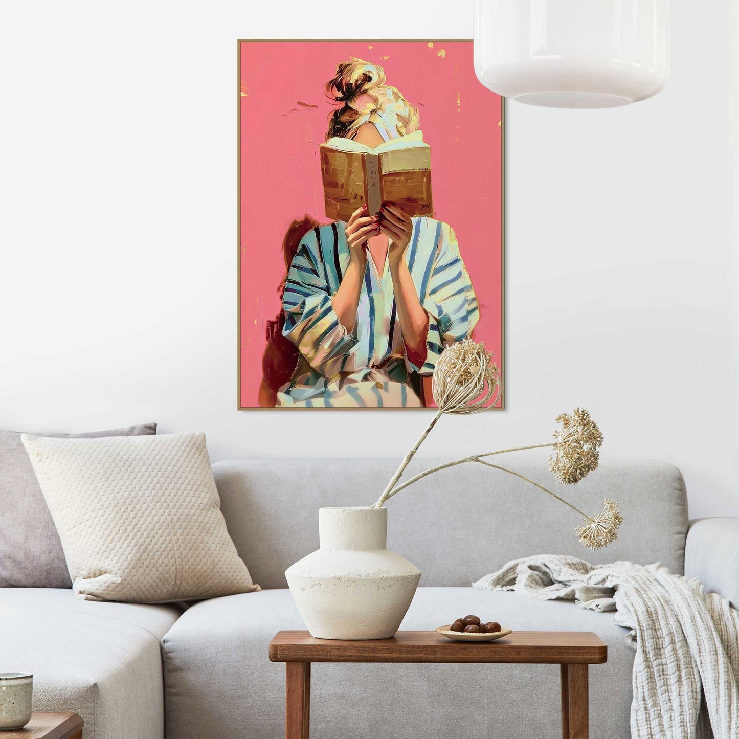 Framed Poster Book Lover 70x50