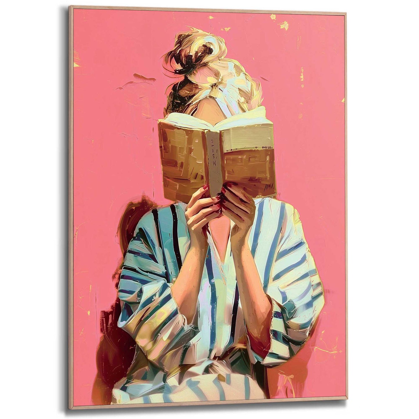 Framed Poster Book Lover 70x50