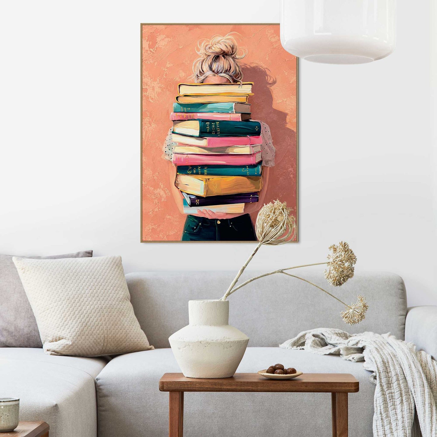 Framed Poster Wrapped in Stories 70x50