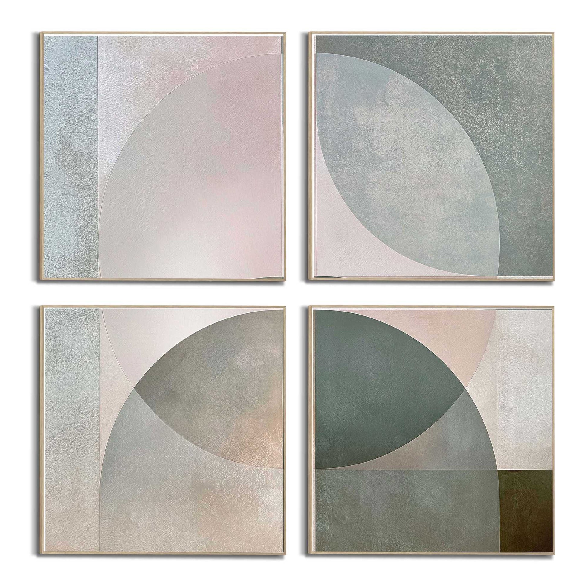 Framed Poster Harmonious Forms 50x50
