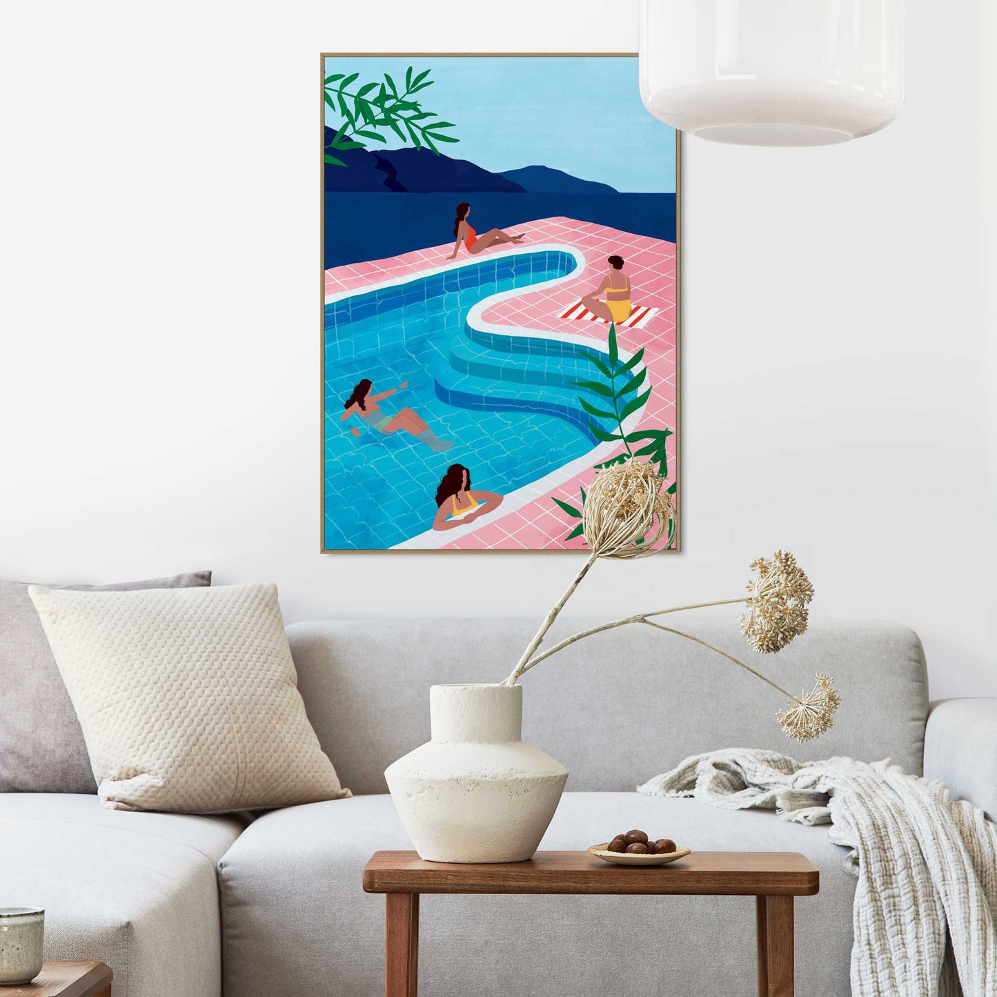 Framed Poster Summer day 70x50