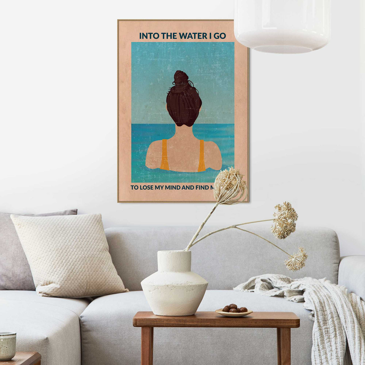Framed Poster Sea view 70x50