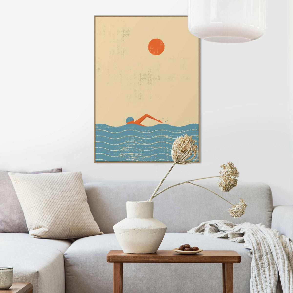 Framed Poster Open Water 70x50