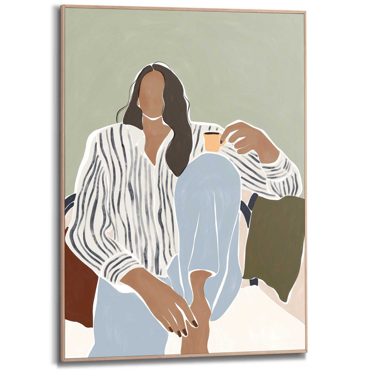 Framed Poster Coffee break 70x50