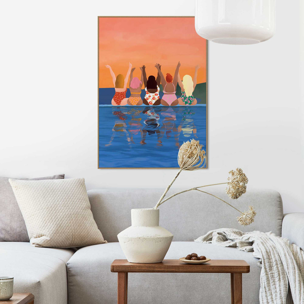 Framed Poster Girlfriends 70x50