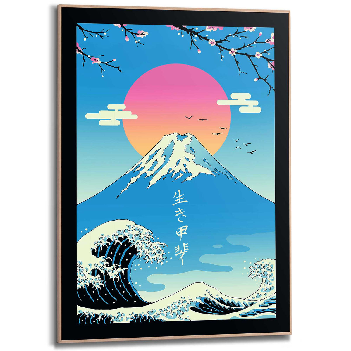 Framed Poster Vincent Trinidad - Ikigai 70x50