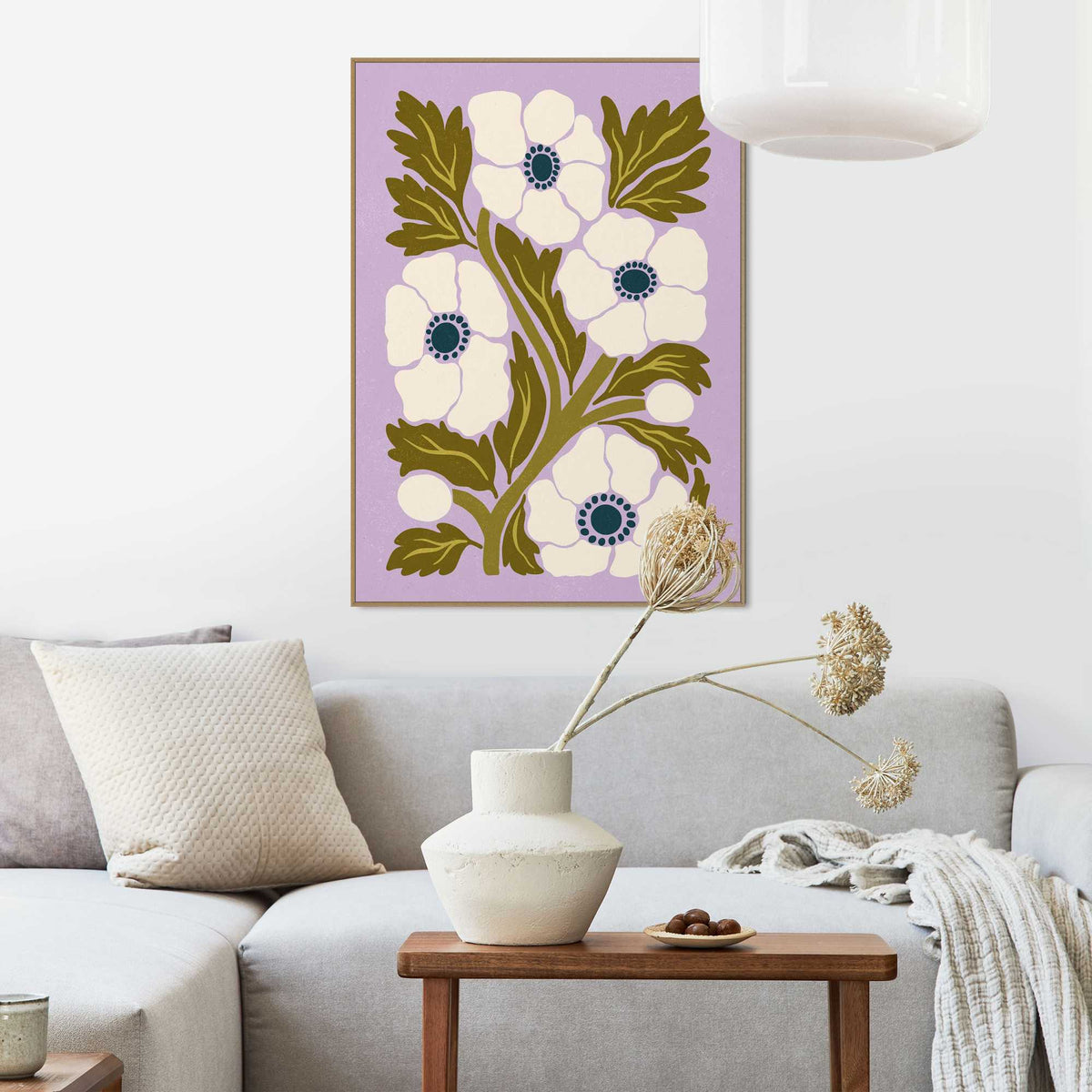 Framed Poster Wildflowers 70x50