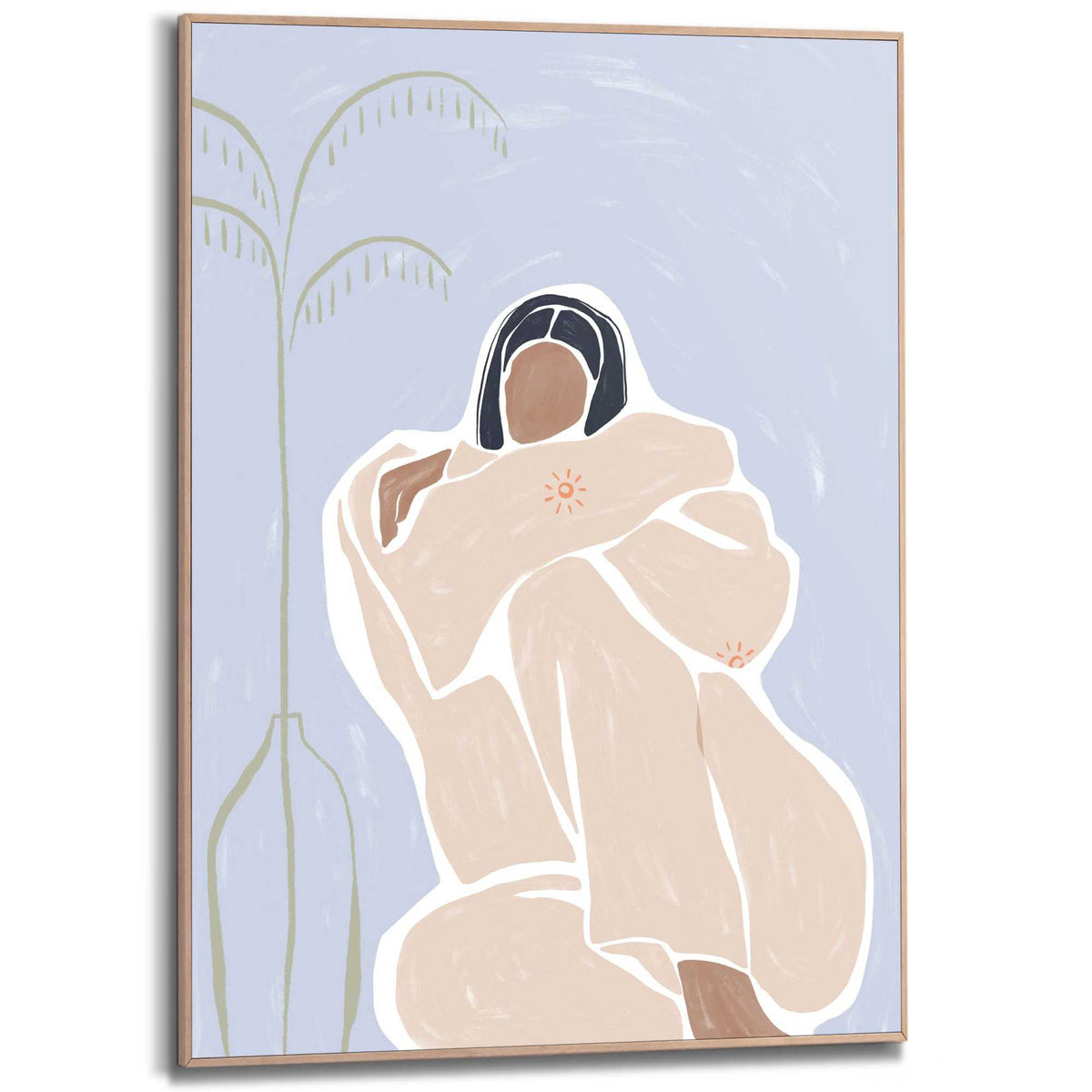 Framed Poster Calmness 70x50