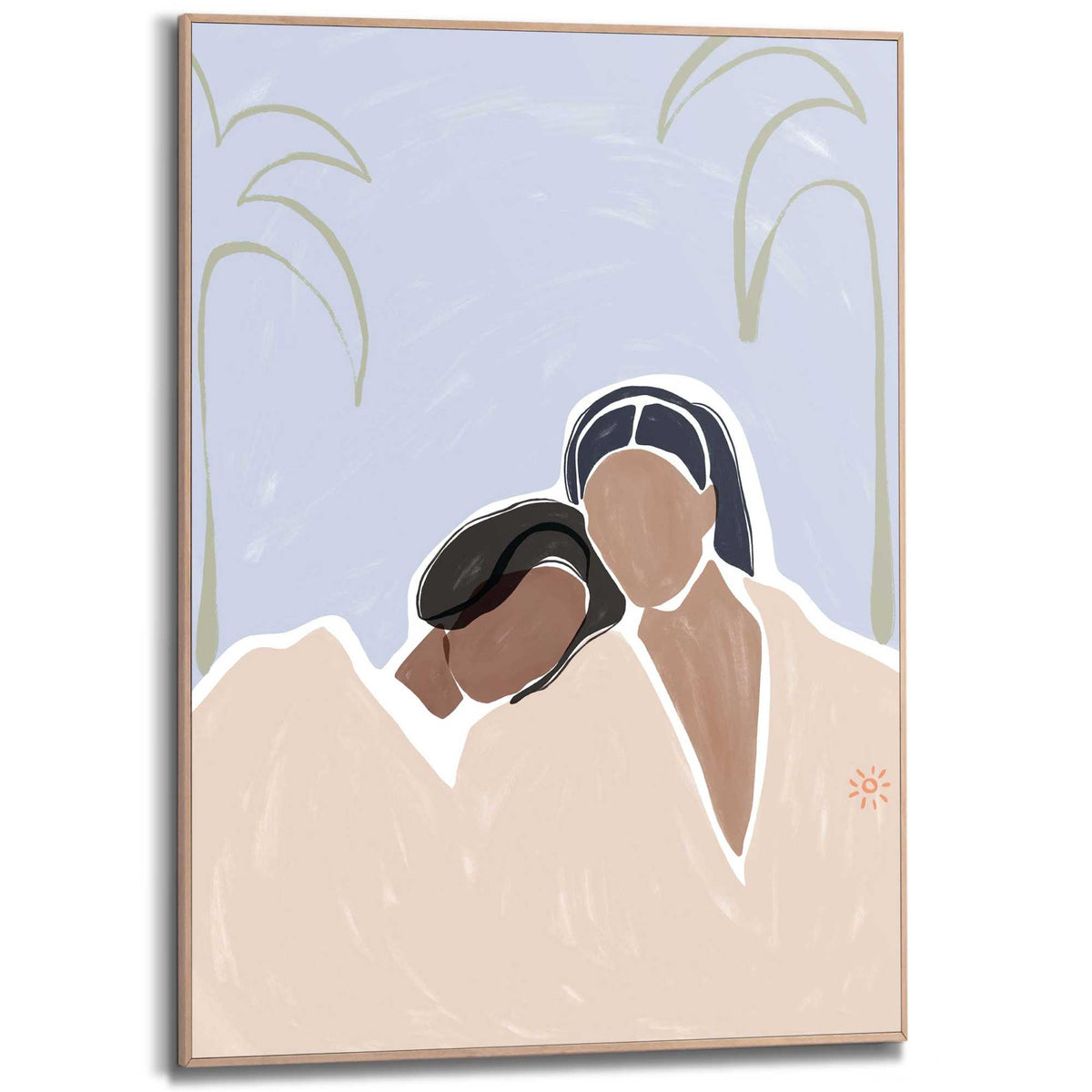 Framed Poster Friendship 70x50