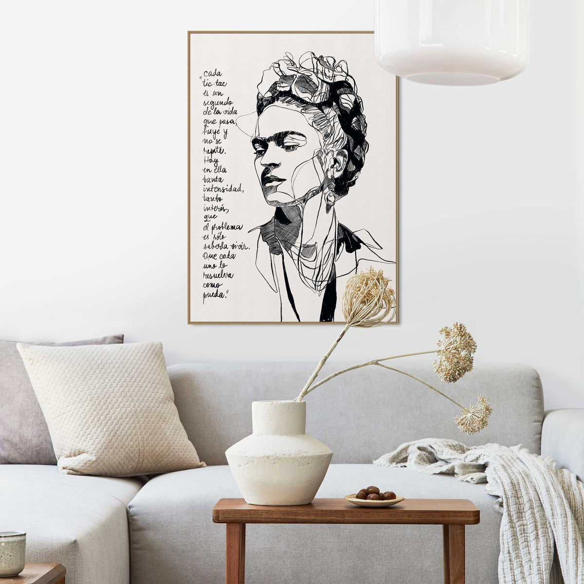 Framed Poster Ink portrait 70x50