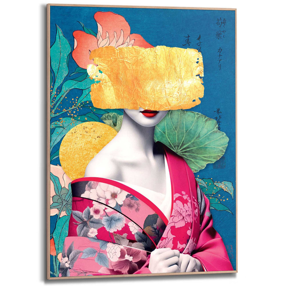 Framed Poster Marja van den Hurk - Japanese Collage 70x50