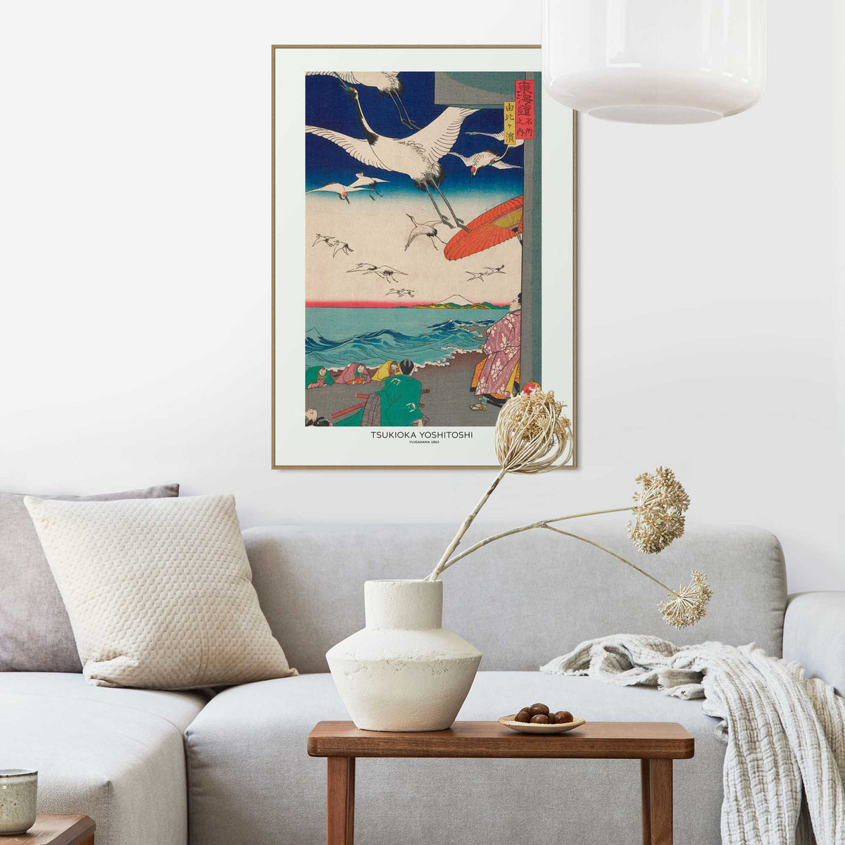Framed Poster Tsukioka Yoshitoshi - Yuigahama 70x50