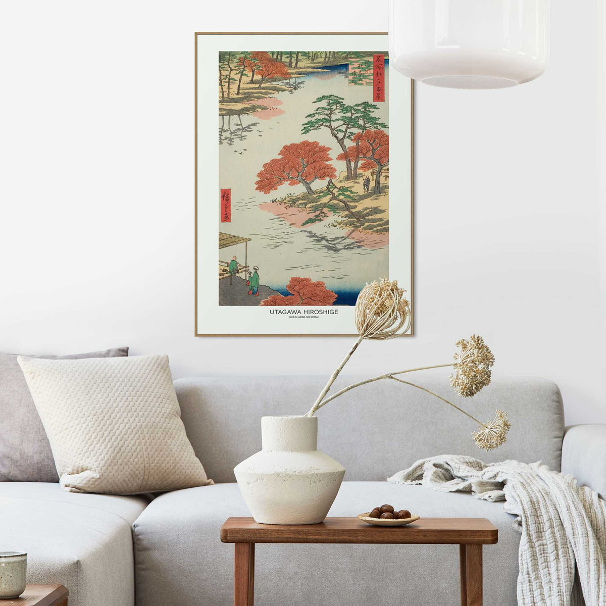 Framed Poster Utagawa Hiroshige - Akiba Shrine 70x50