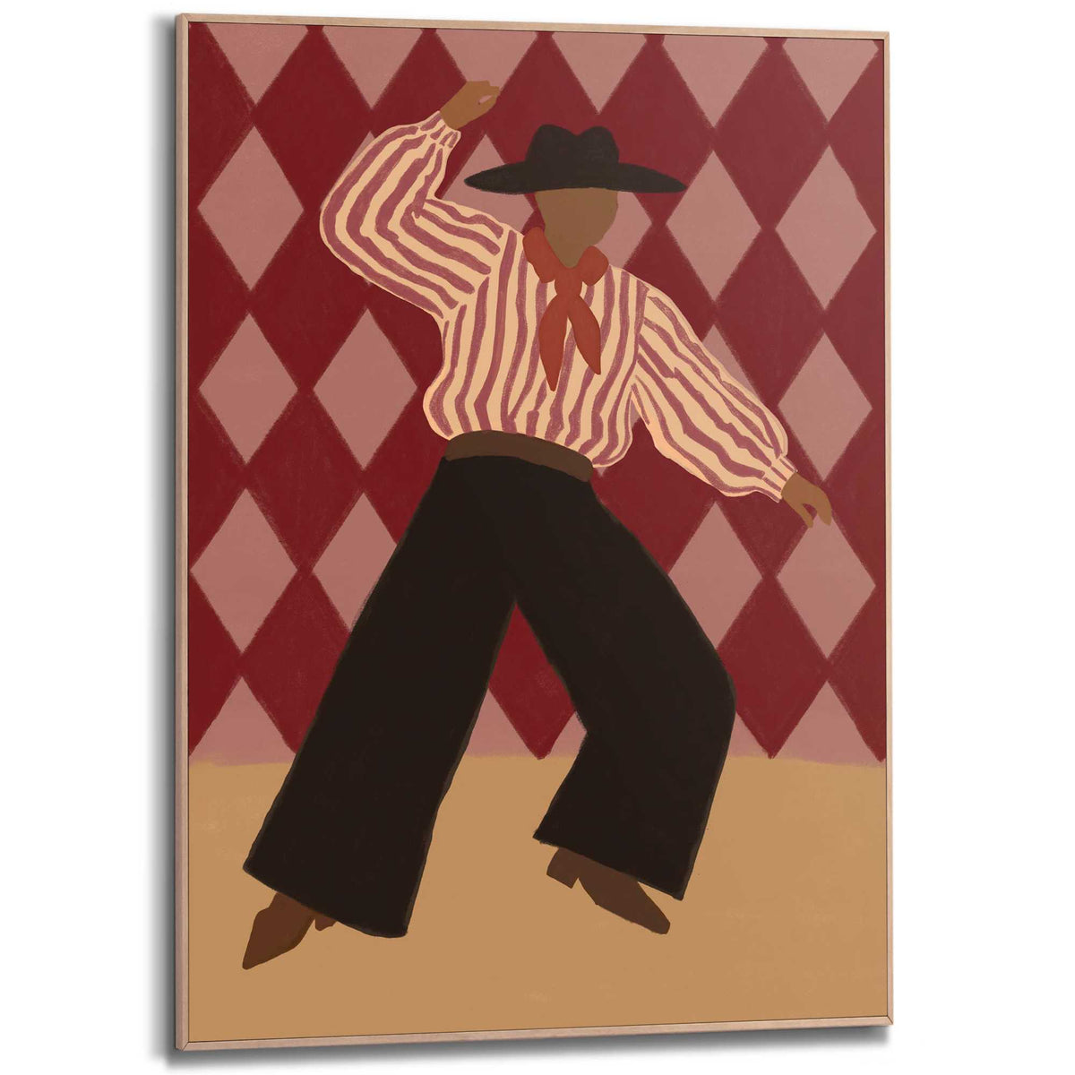 Framed Poster Dancing 70x50