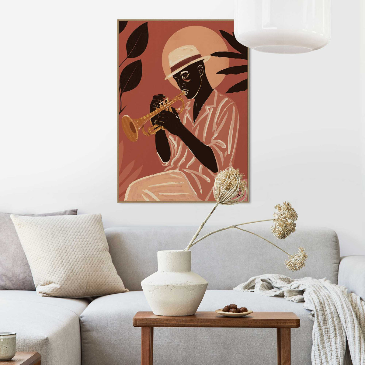 Framed Poster Trumpeter 70x50