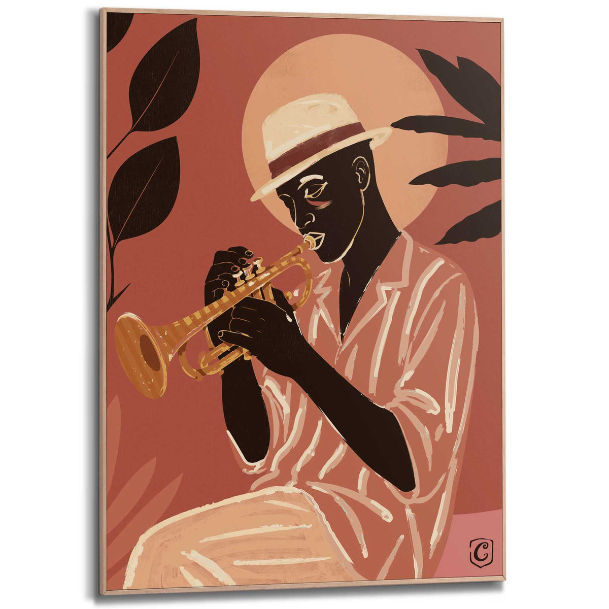 Framed Poster Trumpeter 70x50