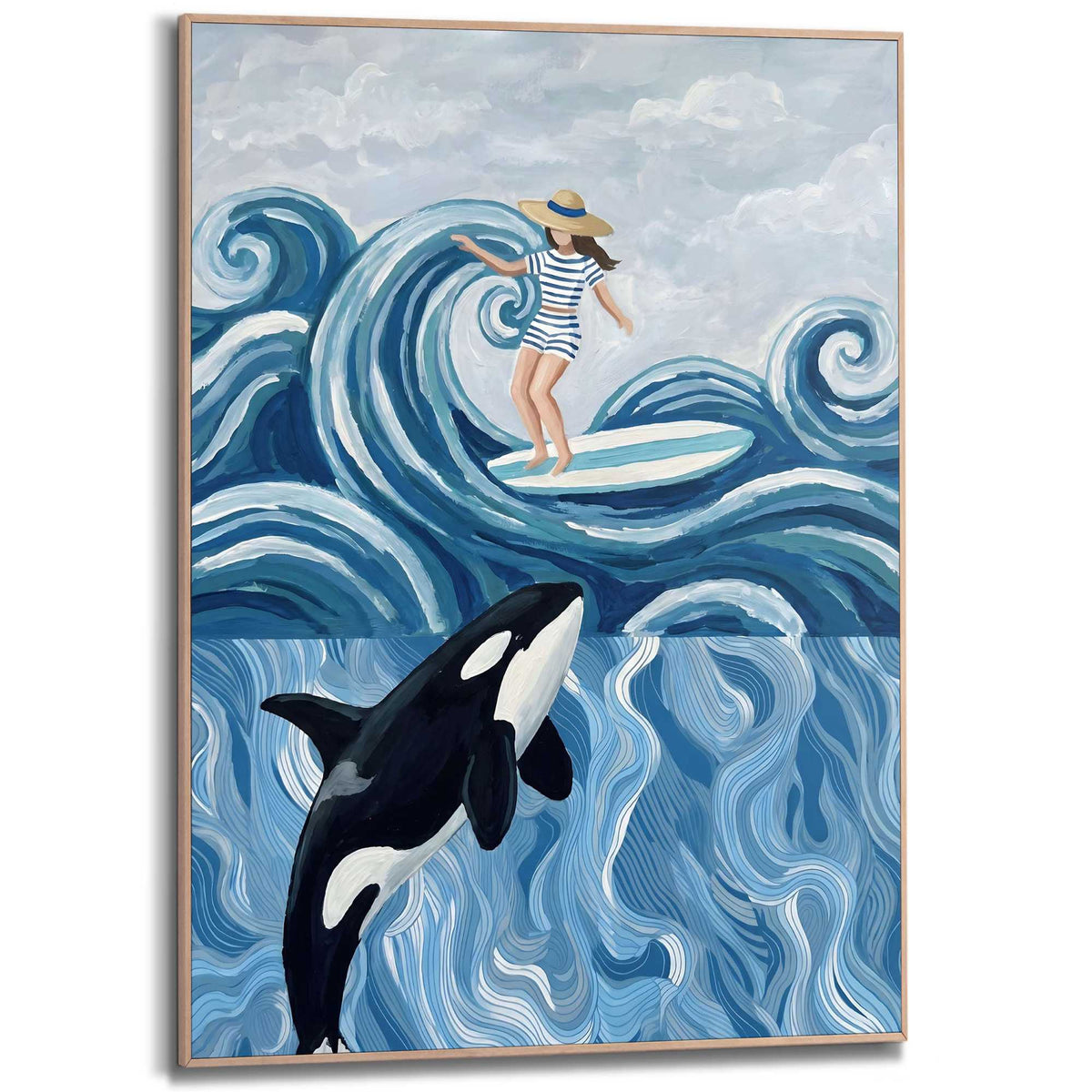 Framed Poster Sea adventure 70x50