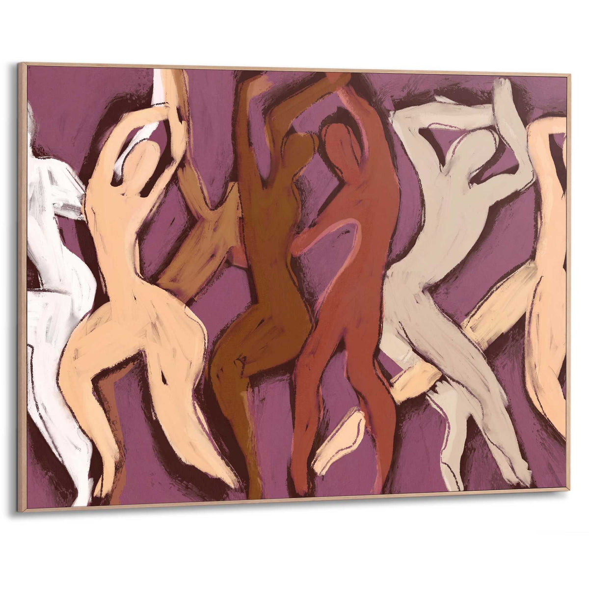 Framed Poster Abstract Dance 50x70
