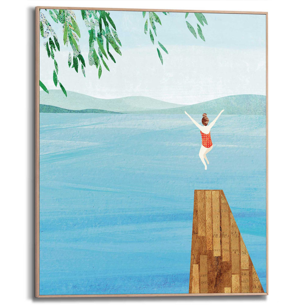 Framed Poster Scaffold jump 50x40