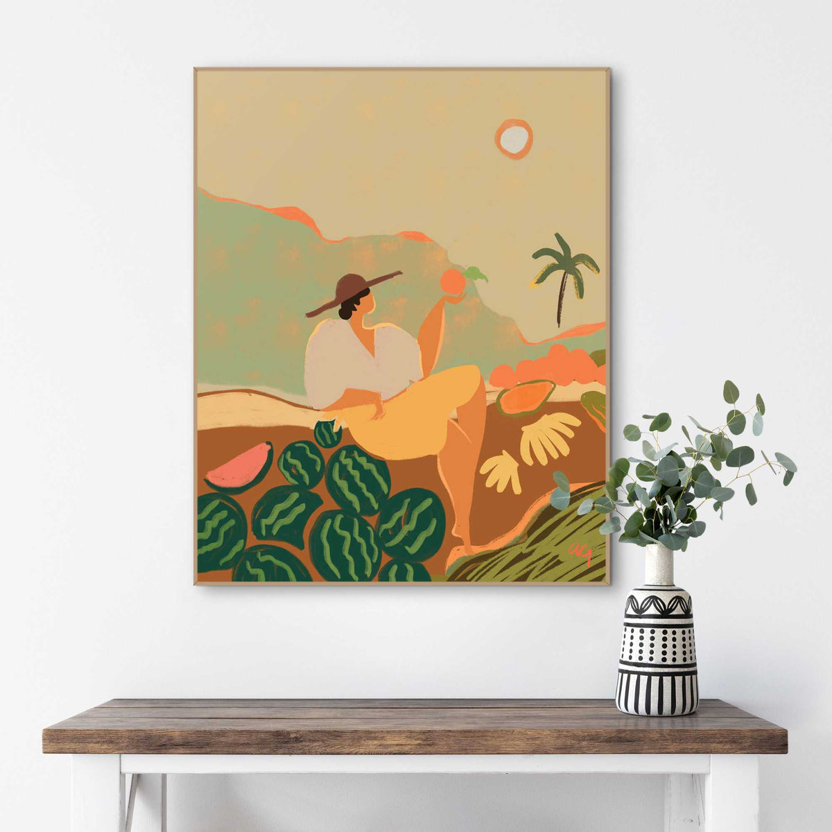 Framed Poster Arty Guava - Farmer Guava 50x40