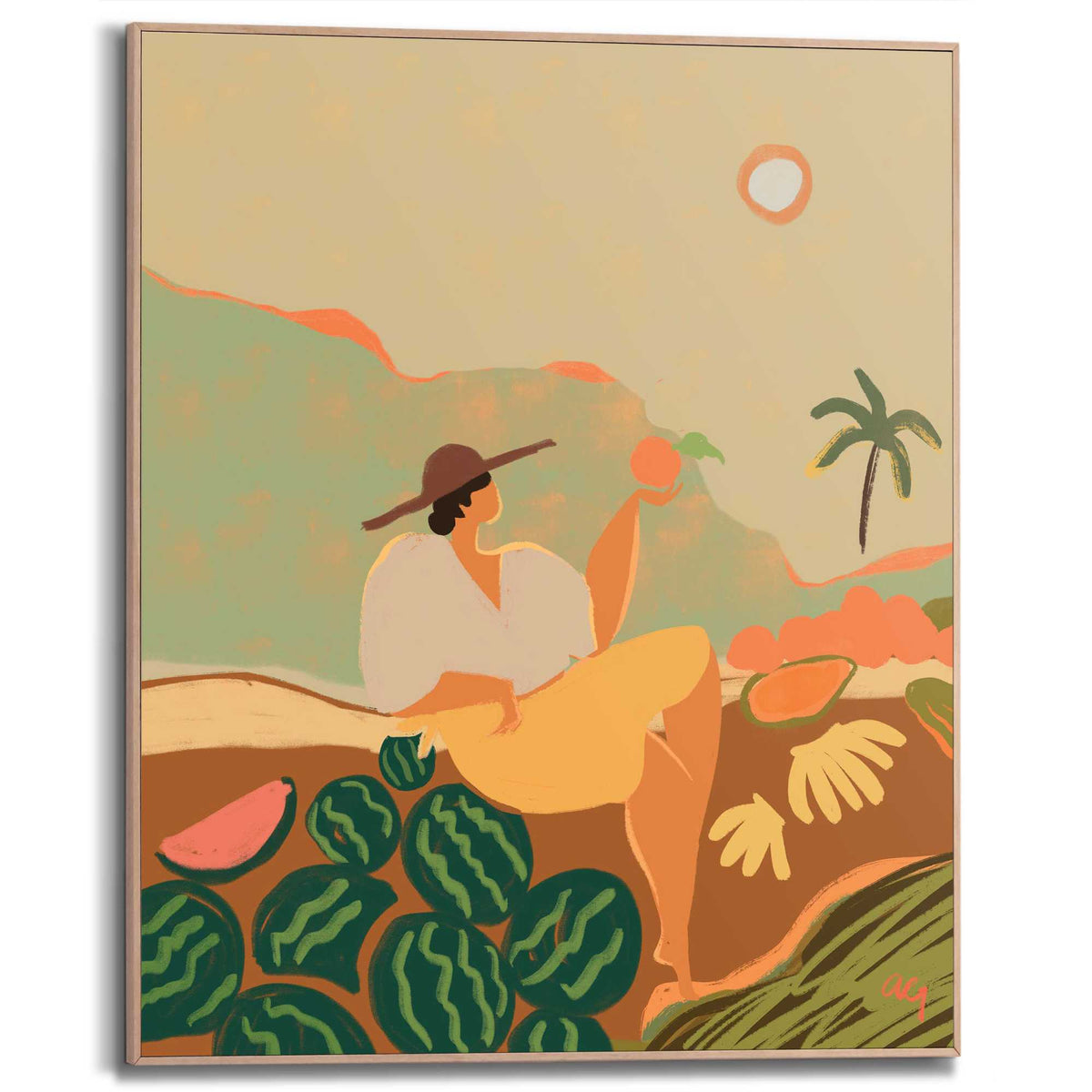 Framed Poster Arty Guava - Farmer Guava 50x40