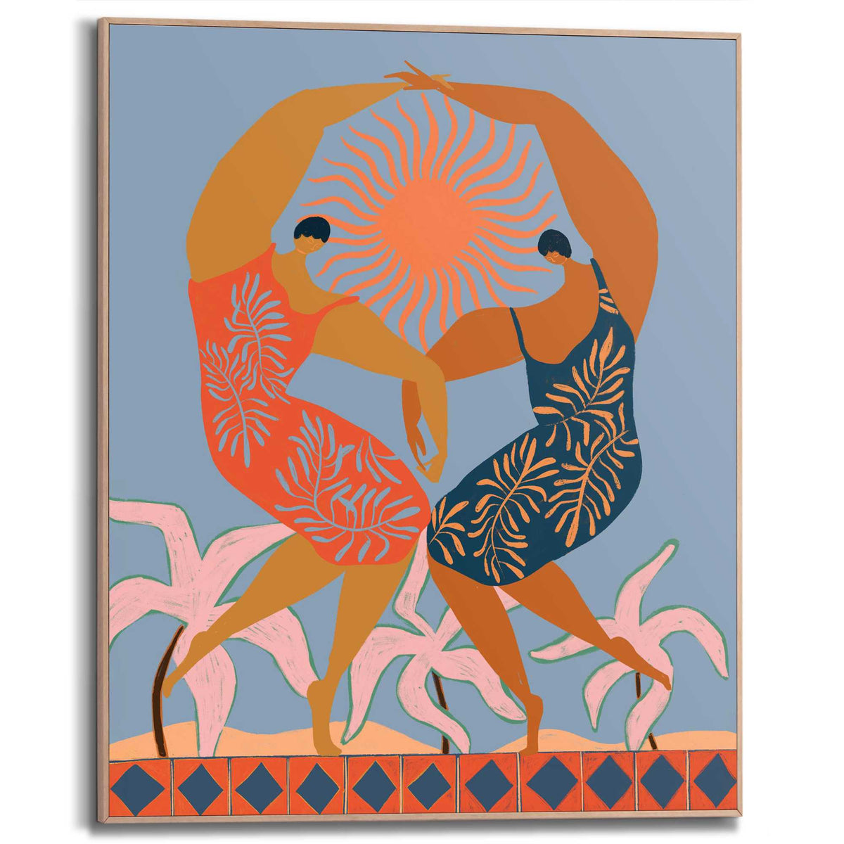 Framed Poster Arty Guava - Sisterhood 50x40